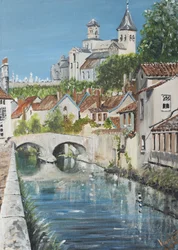 Chatillon sur Seine, Frankrig, 2007, (akryl på lærredstavle)